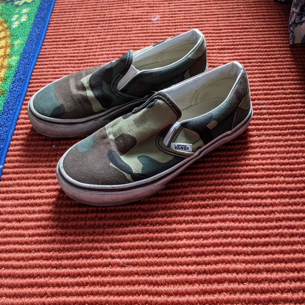 Kids Vans Classic Slip On Camo